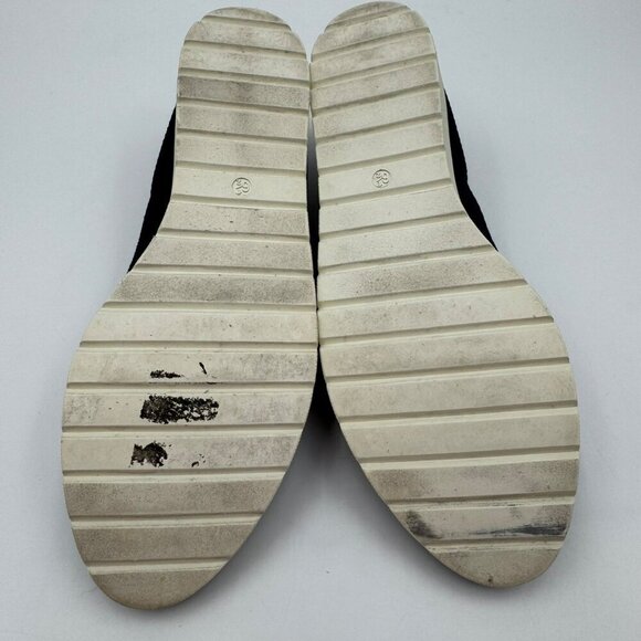 Eileen Fisher Womens Seam Knit Stretch Flat Loafer Slip-On Navy Blue Size 6.5 - Picture 6 of 8